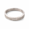 Classic Textured Band Silver-Tone Ring