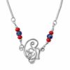Sterling Silver Artistic Heart Face Pendant Necklace
