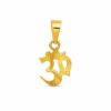 Sacred Om Gold Pendant | Elegant Spiritual Design with Premium Finish