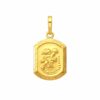 Divine Gold Religious Pendant | Premium Engraved Spiritual Design