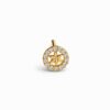 Elegant Floral Gold Nose Pin with Sparkling Stone Border | Premium Finish Design
